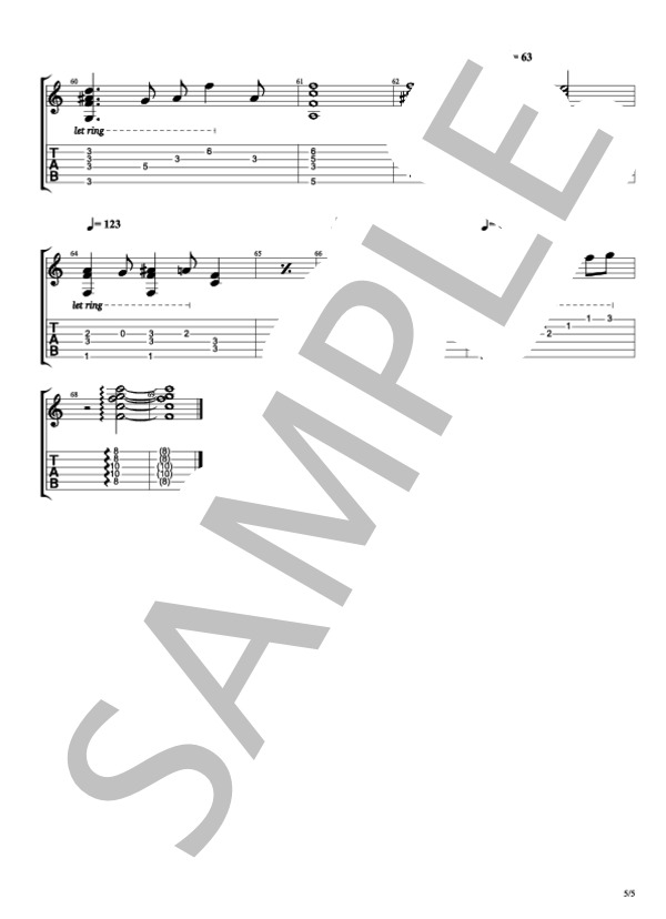 新しい世界(A Whole New World) (石井 一孝) / ギター弾き語り 初〜中級 - サンプル譜面 5/5